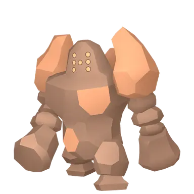 #0377 Regirock Shiny 6IV Hidden Ability In-game Trade Pkm Go